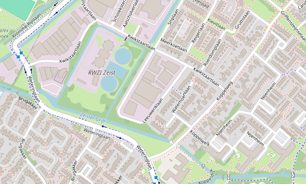 Kaart met de locatie van ICT Service Groep aan de Leeuweriklaan 14A in Zeist